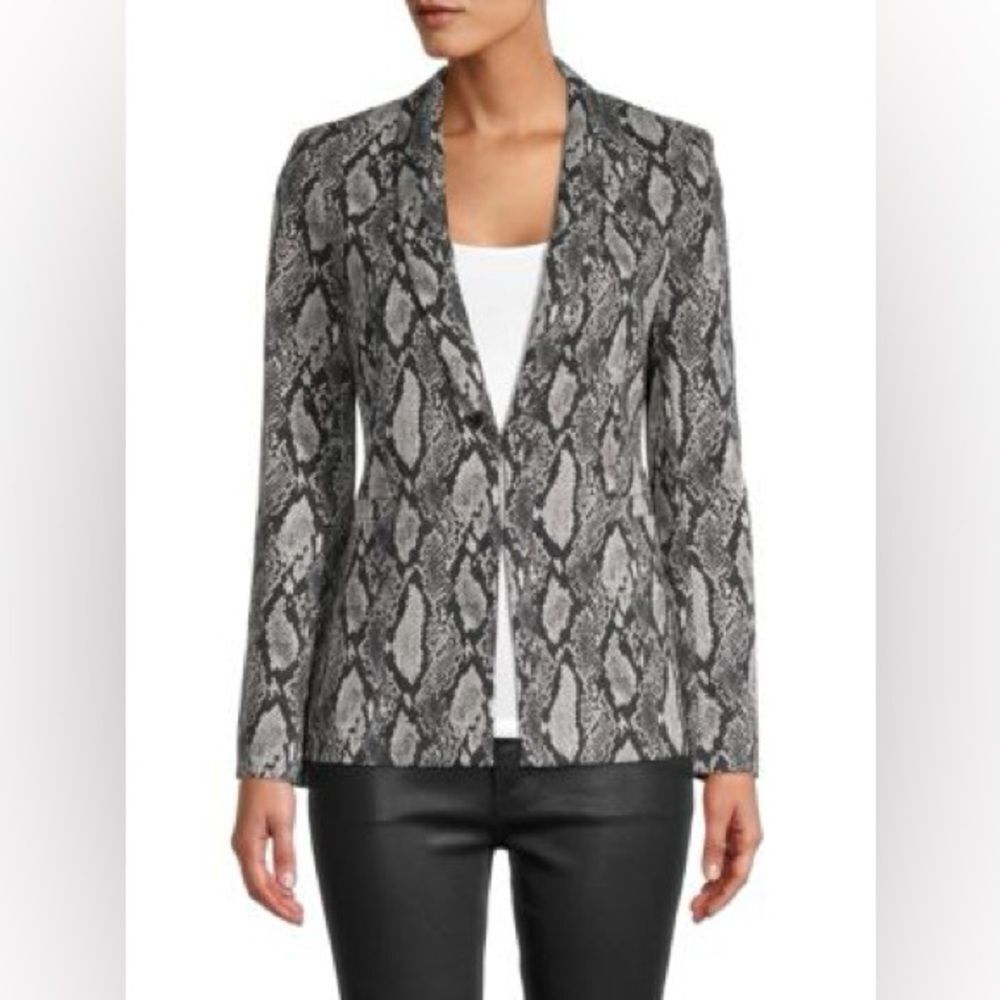 Alice + Olivia Snake Print Pantsuit - Black and Gray